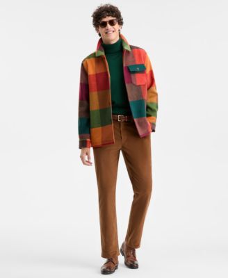 Men's Mega Check Shirt Jacket, Macy's Exclusive