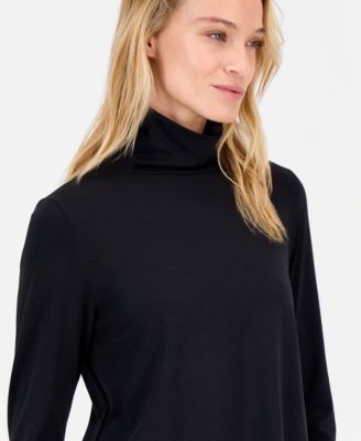 Women's Side-Slit Turtleneck Tunic