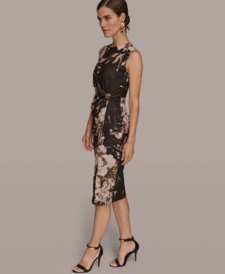 Women's Floral Print Sleeveless Dress