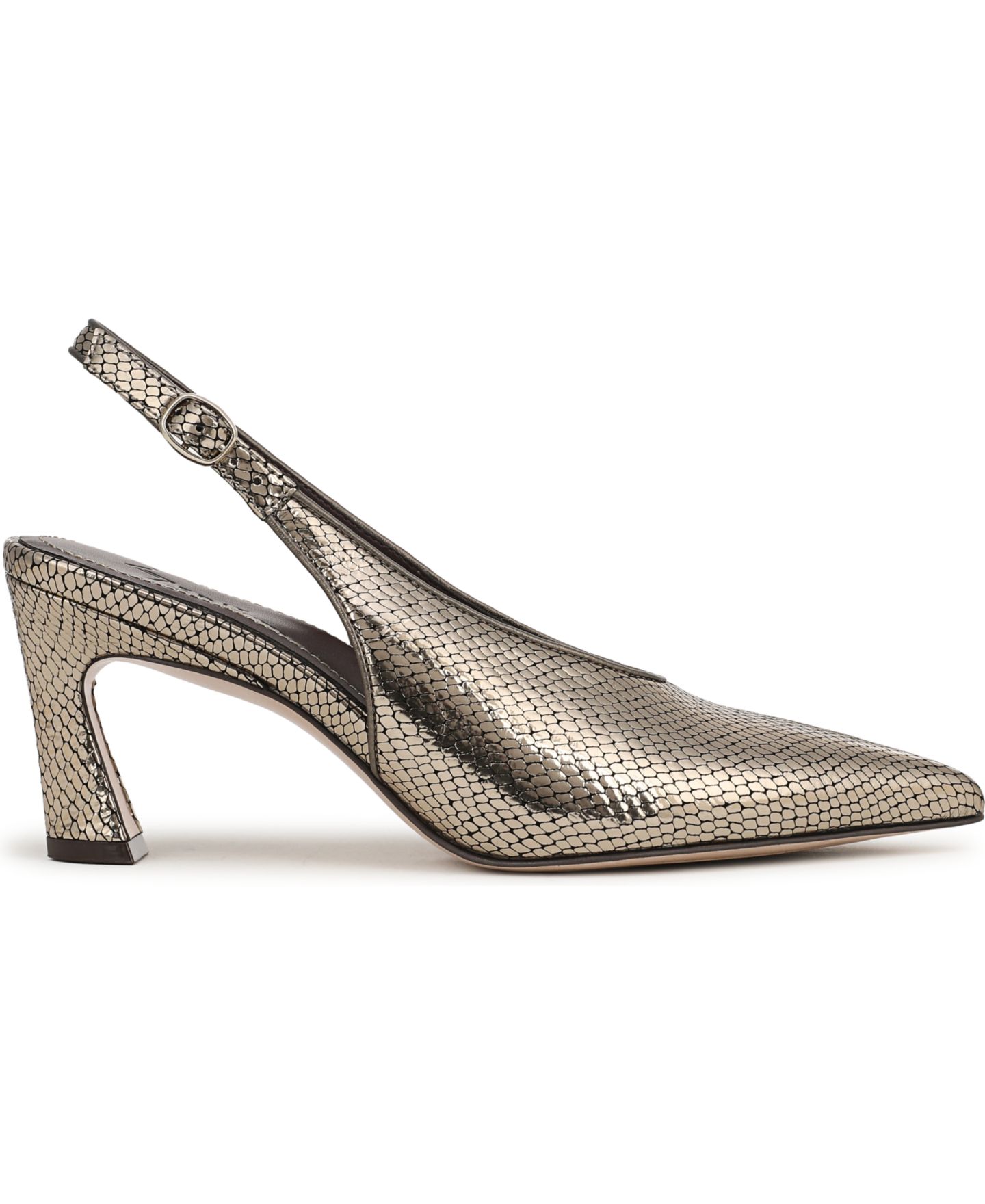 Женские туфли 27 EDIT Naturalizer Elaine Slingback Pumps, цвет: Оловянный змеиный кожаный — фото 2