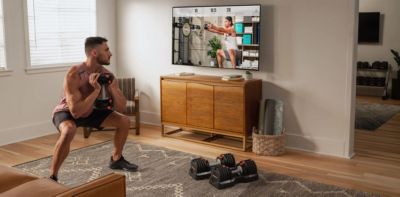 55 lb Select-a-Weight Dumbbell Pair, Black