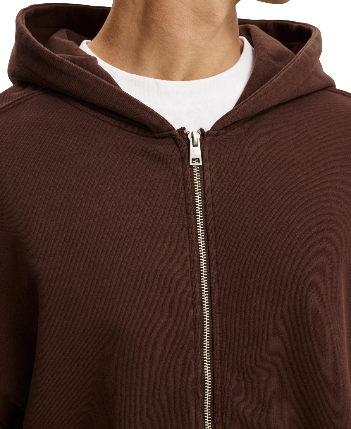 Cotton On Men's Cropped Zip Up Hoodie
