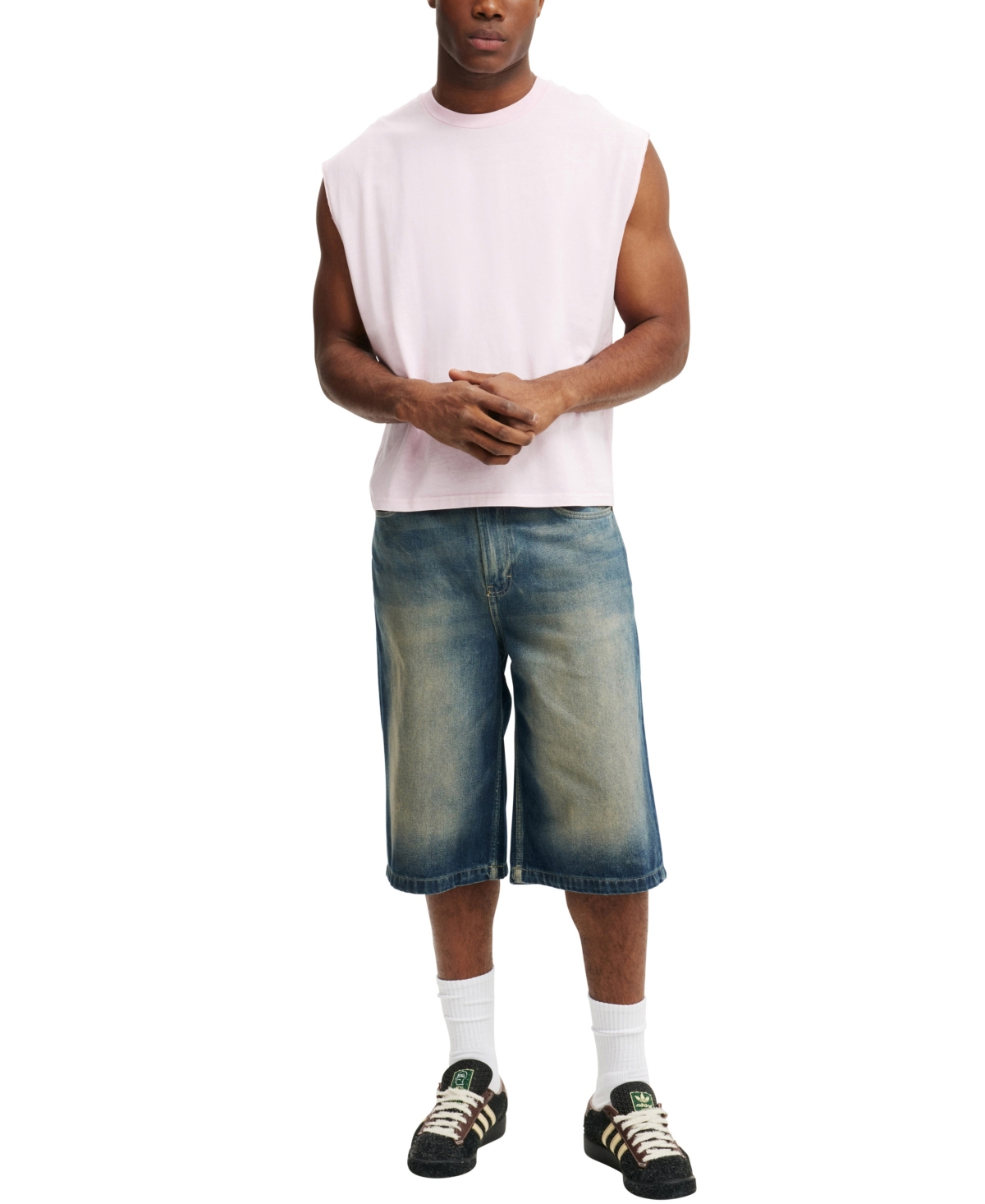 Cotton On Men's Cropped Fit Muscle T-Shirt