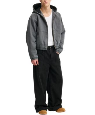 Men's Cropped Hooded Bomber