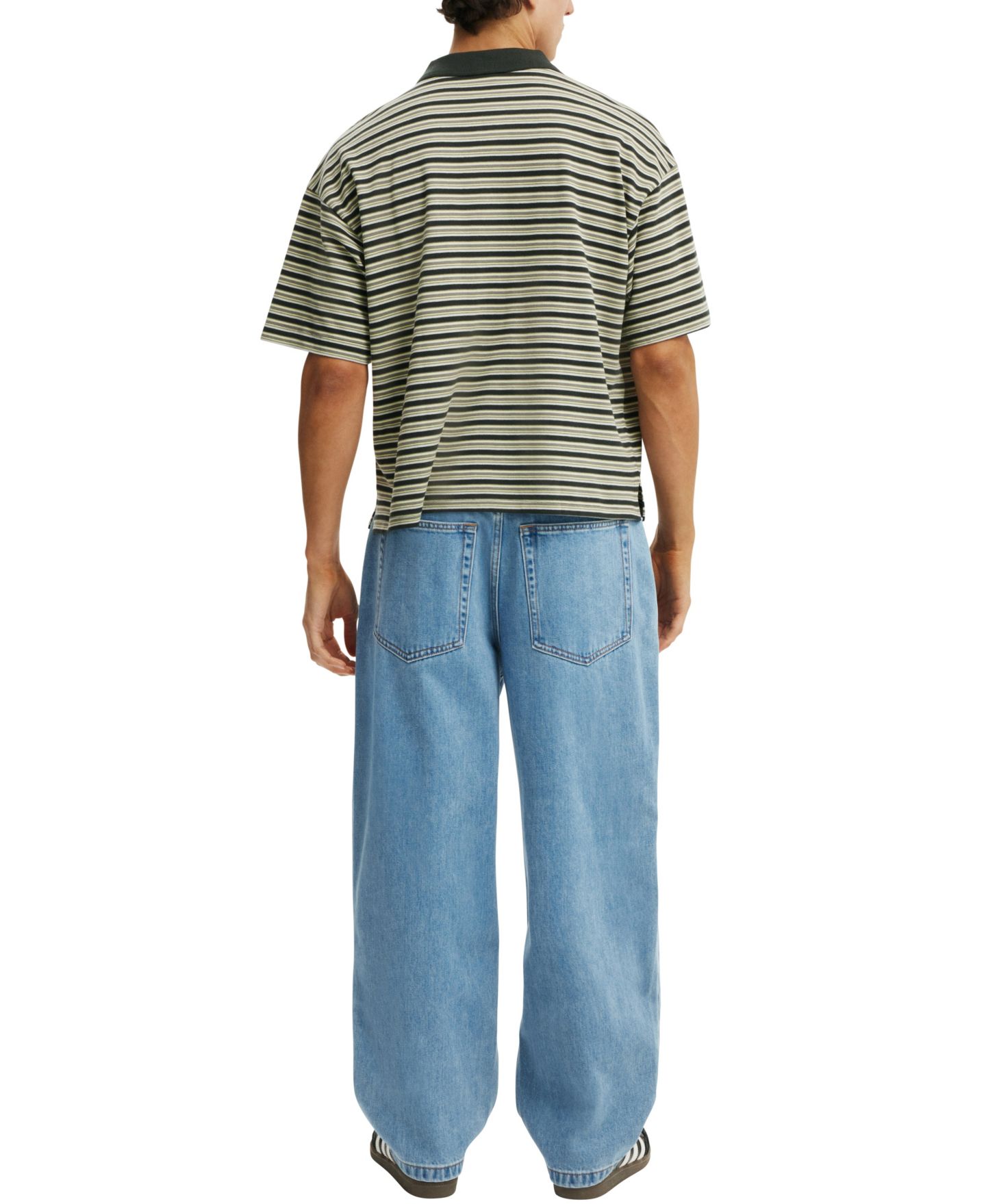 Мужские джинсы COTTON ON Baggy Skater Jean, цвет: Чёрный — фото 10