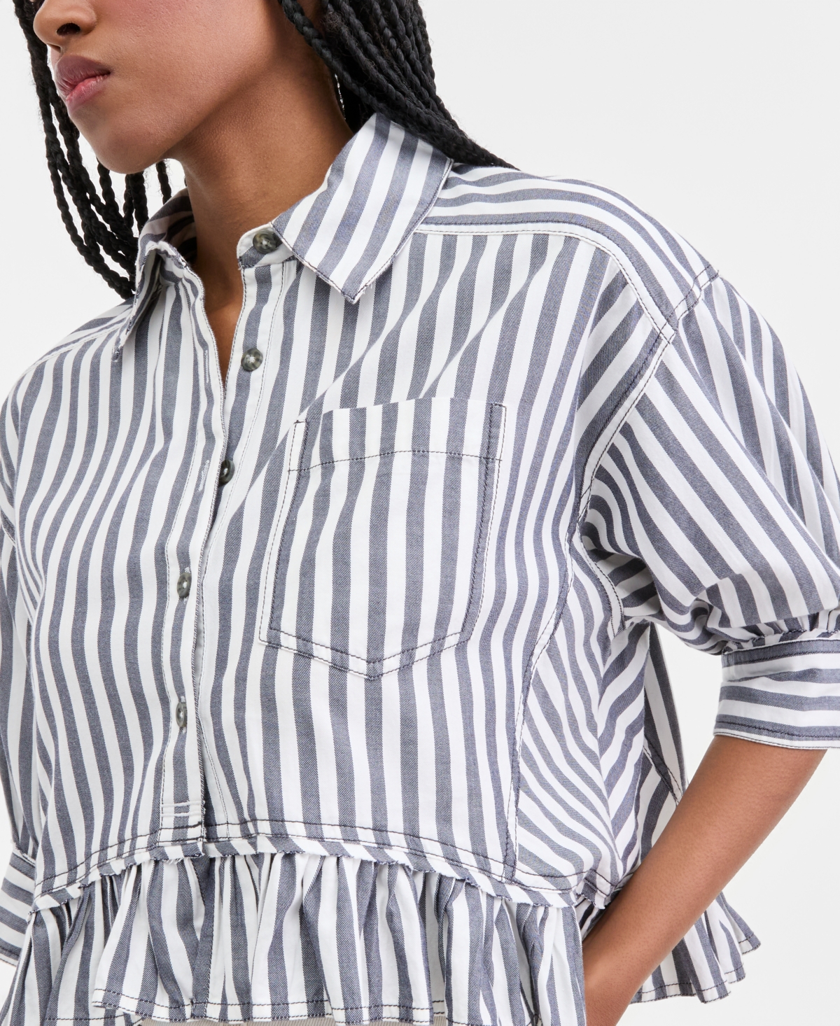 Free People Women's Bailey Striped Shirt