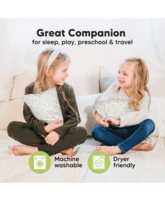 Mini Toddler Pillow and Pillowcase for Crib, 9x13 Small Pillow for Toddler, Kids Travel Pillow