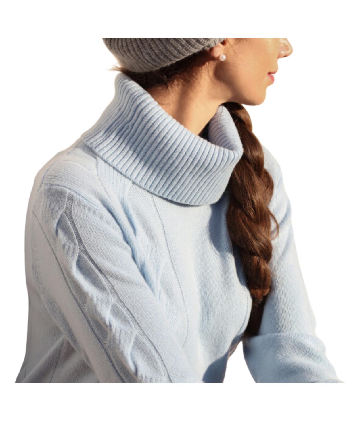 Bellemere New York Women's Cashmere Turtleneck Mini-Sweater