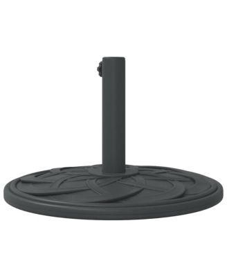 Parasol Base Black Polyethylene, concrete, and iron Medium