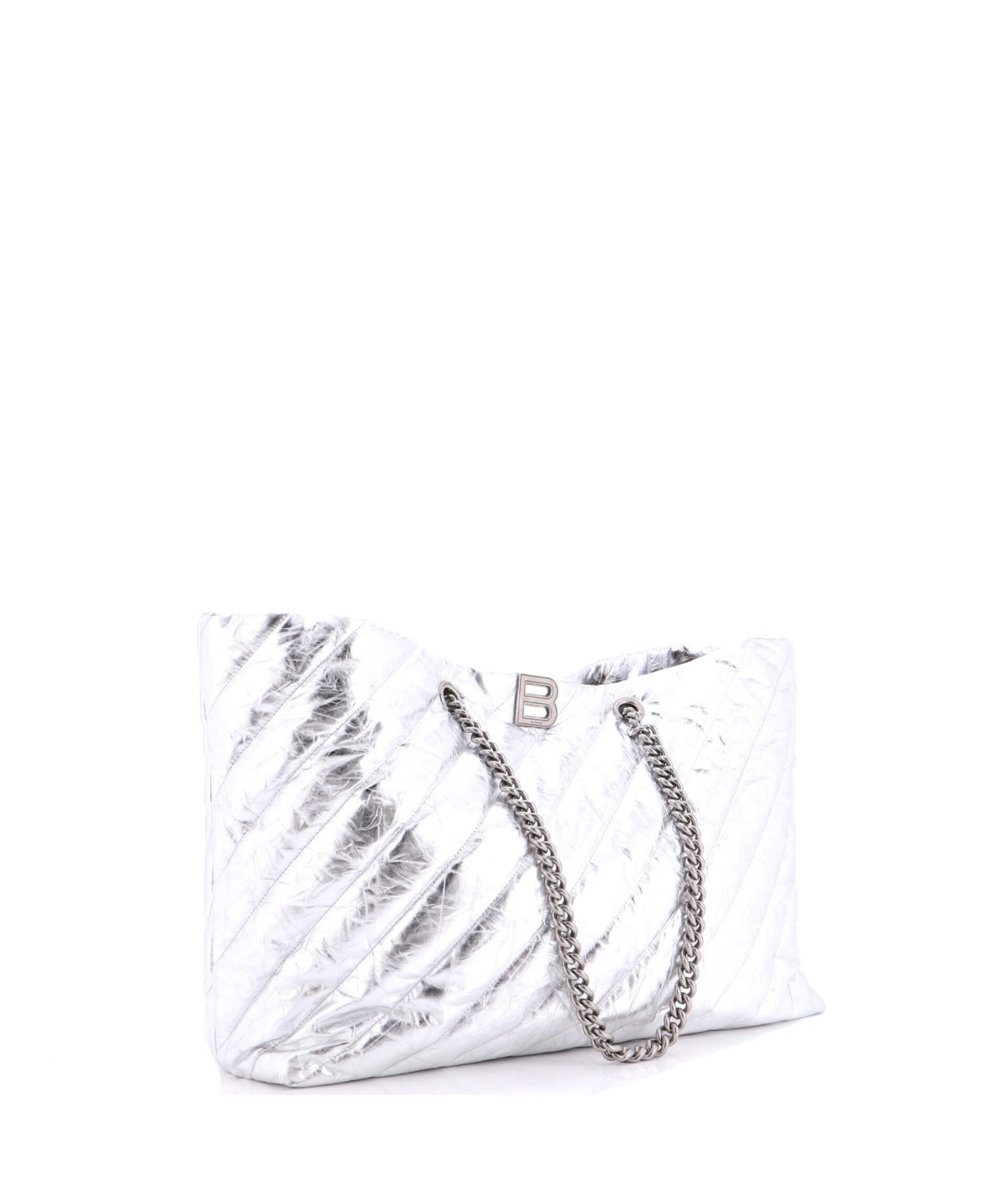 Pre-Owned Balenciaga Large Crush Carry All Chain Tote Quilted Leather