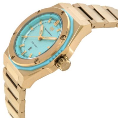 Women's TM-416087 CORAL Quartz Green Dial Watch