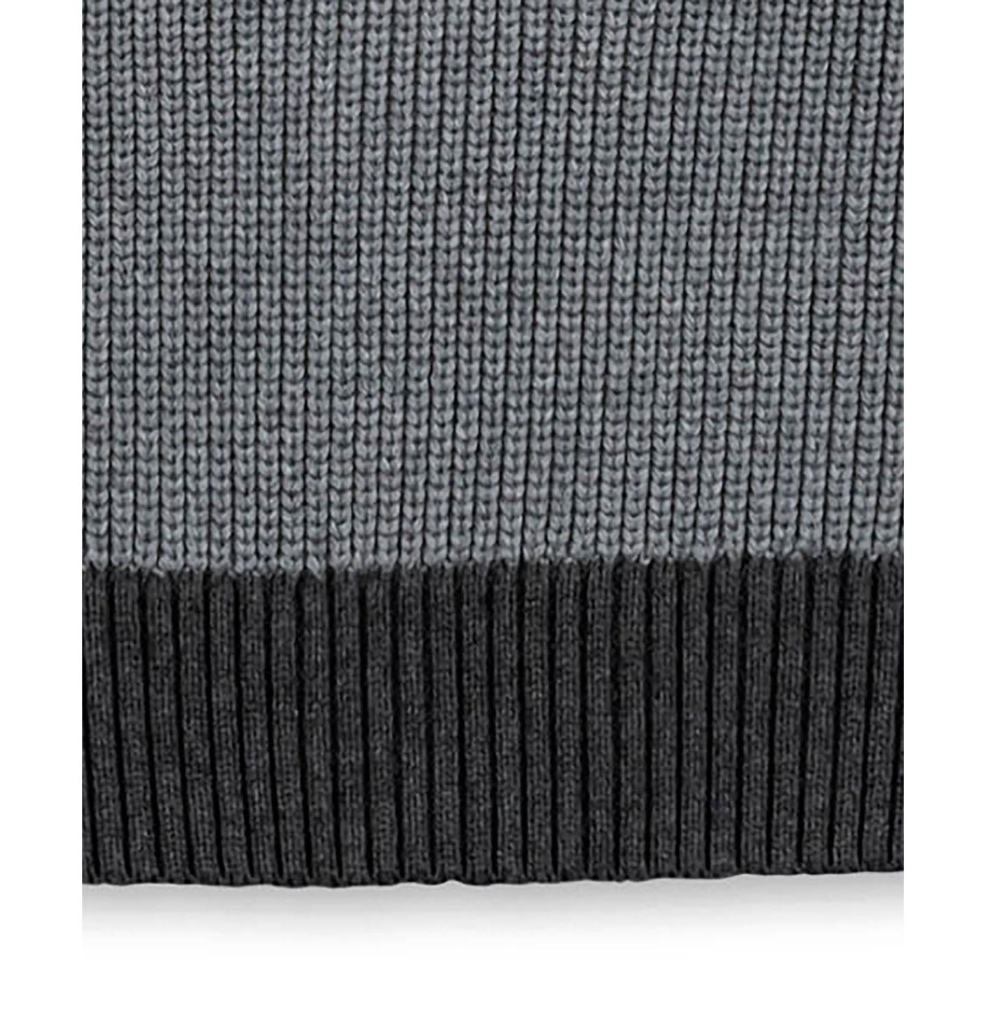Мужской свитер Hope & Henry Organic Crew Neck Shoulder Detail, цвет: Серый меланжевый — фото 3