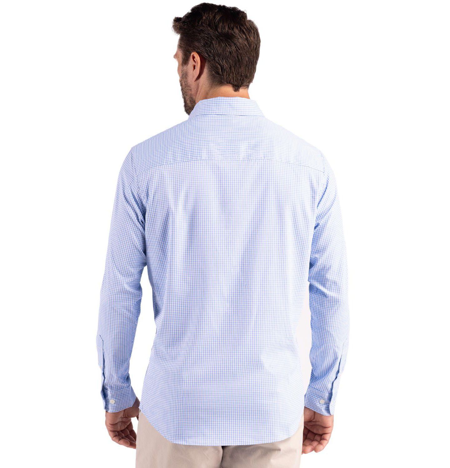 Мужская рубашка Cutter & Buck Long Sleeve Dress Shirt, цвет: Белый — фото 2