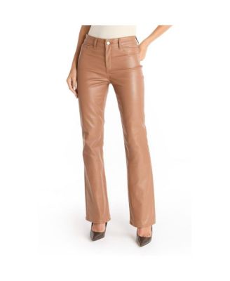 Women's Aria Coated Flare Jean - Merlot
