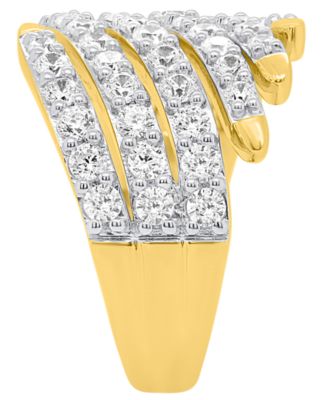 Lab-Grown Diamond Ring (2.ct. t.w.) in 14k Gold Plated Sterling Silver