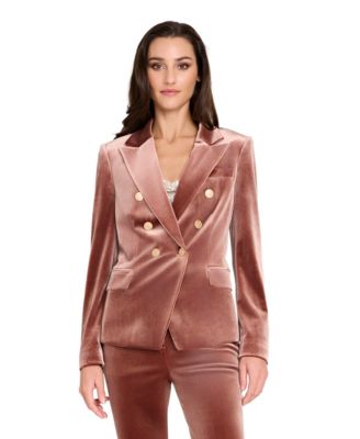 Tahari ASL - Women's Velvet Lapel Collar Blazer