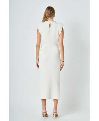 Women's Knit Padded Maxi Dress