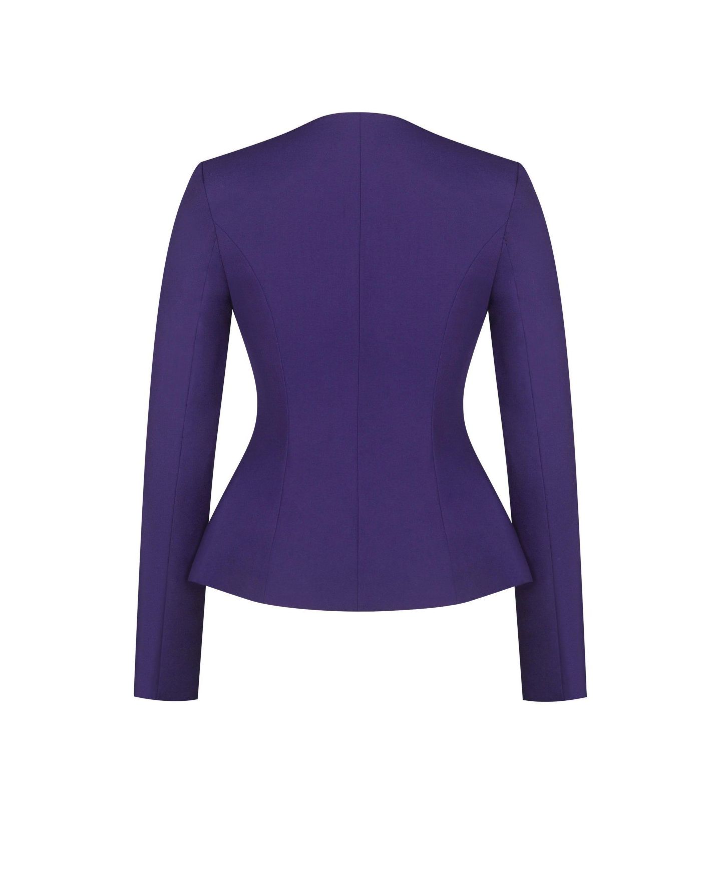 Женский пиджак Miss Circle Skyla Indigo Square Neckline Peplum Blazer, цвет: Тёмно-синий — фото 9