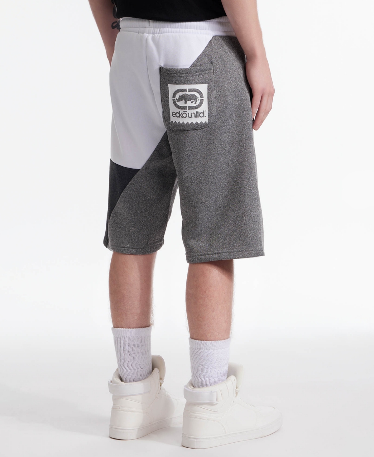 Ecko Unltd Men's Scattered Fleece Regular Fit Shorts