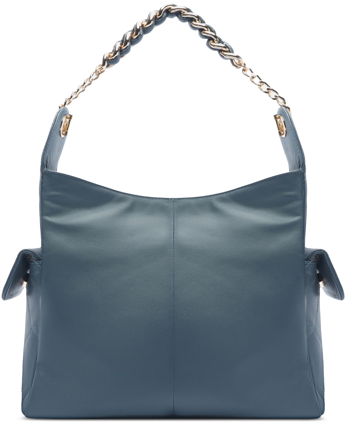 Arezzo Diana Large Leather Shoulder Bag In Blue