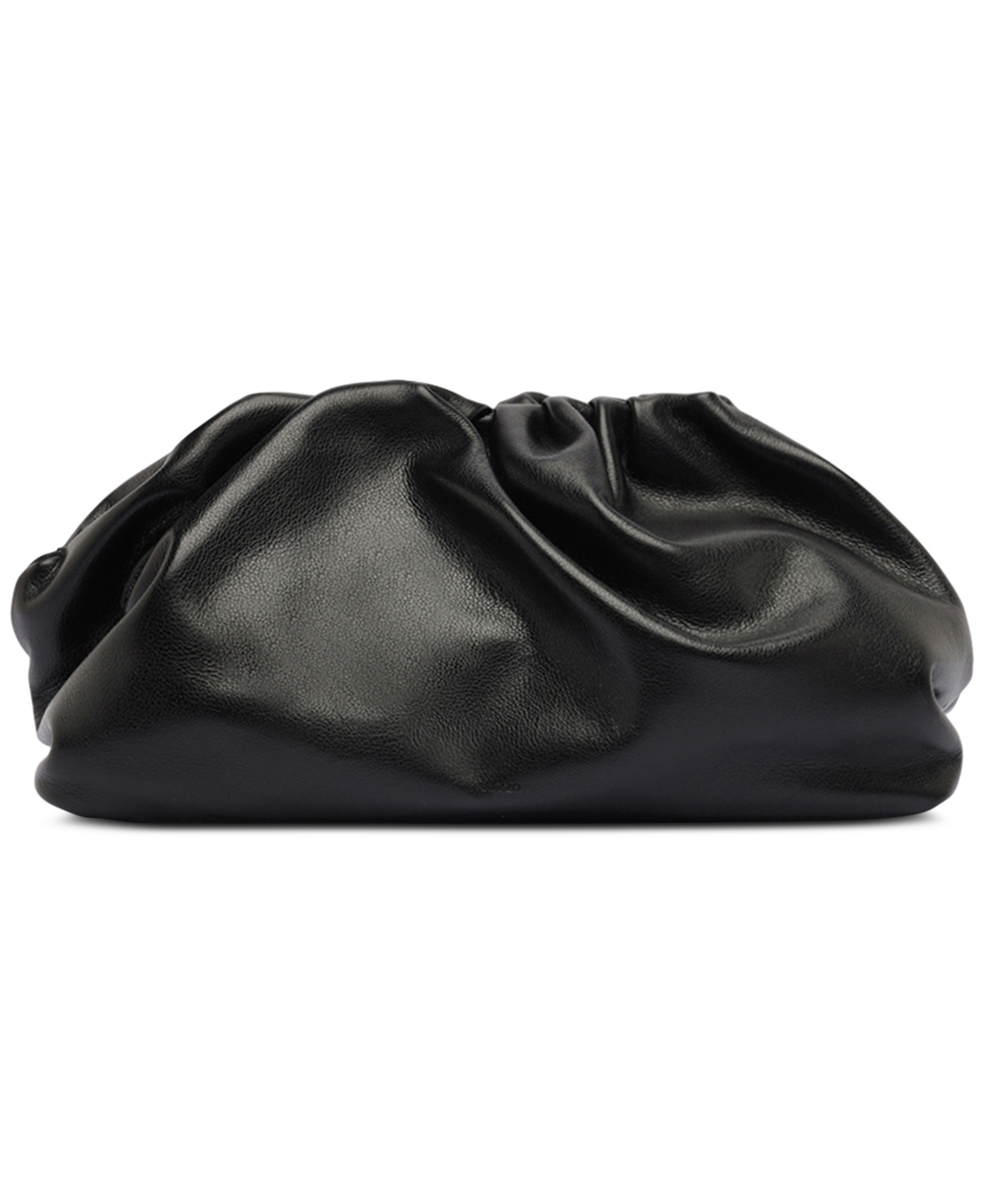 Arezzo Elizabeth Mini Leather Snap Button Handbag In Black