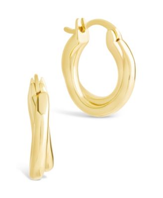 Sterling Silver Janice Twisted Hoop Earrings