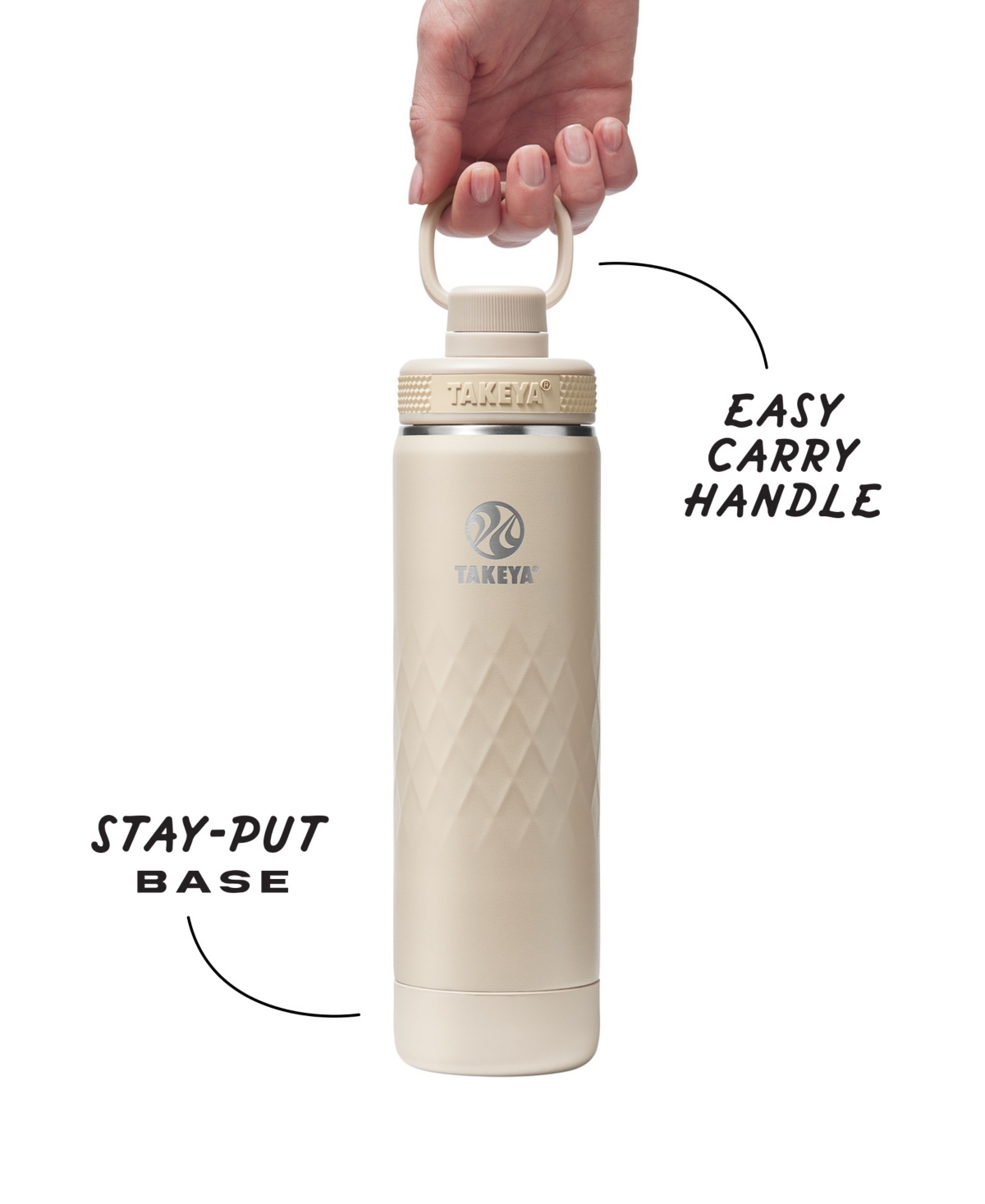 Takeya Sport 22 Oz. Triple-insulated Water Bottle With Spout Lid In Brown