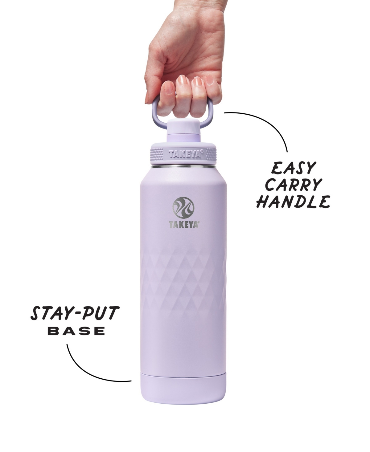Takeya Sport 40 Oz. Triple-insulated Water Bottle With Spout Lid In Silver
