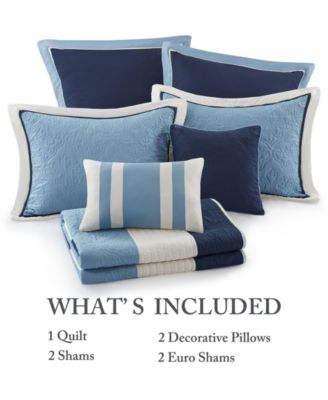 Attingham Reversible 7-Pc. Quilt Set, Full/Queen