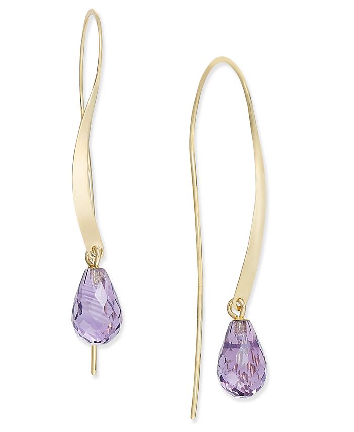 Macy's amethyst clearance earrings