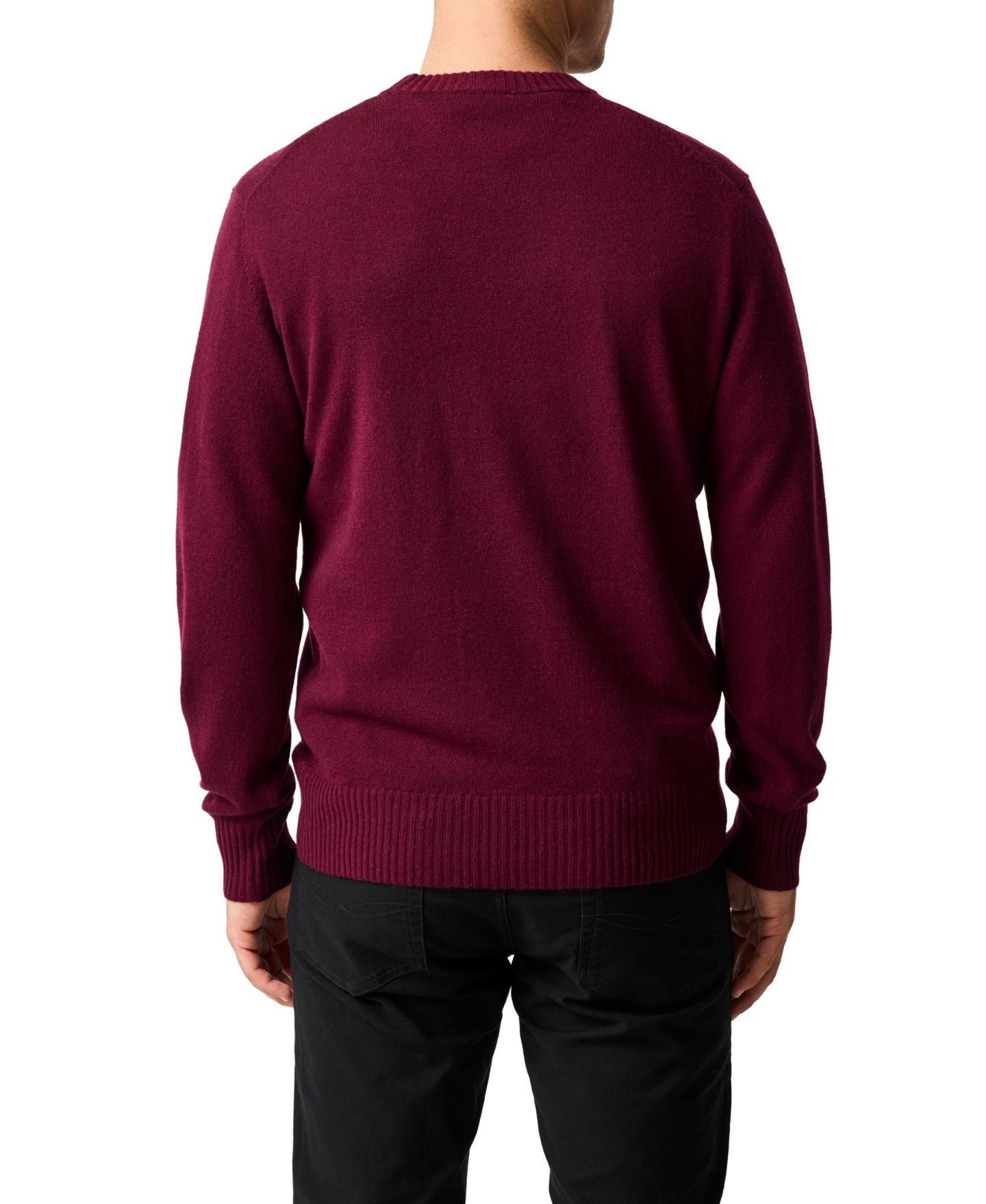 Мужской свитер Rodd & Gunn Stewart Island Wool Knit, цвет: Бордовый — фото 3