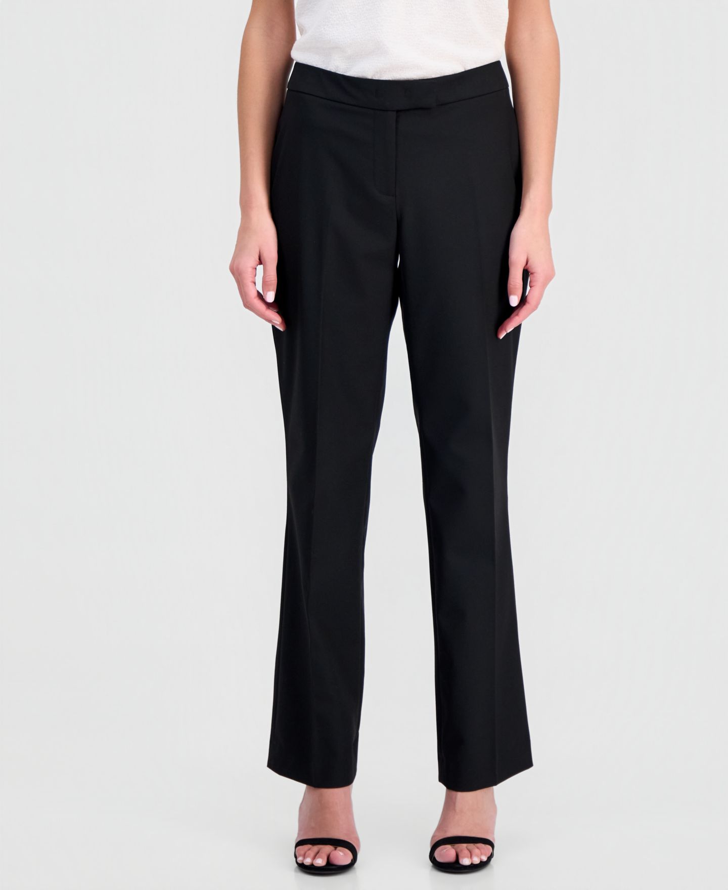Женские брюки Anne Klein Bi-Stretch Modern Dress Pants, цвет: Чёрный — фото 3