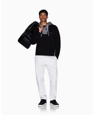 Men's Cozy Lab Color Block Pique Hoodie Sweatshirt