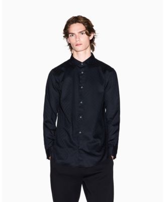 A|X Armani Exchange - Men's llover Logo Jacquard Woven Shirt