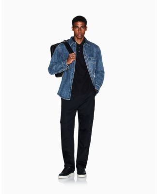 Men's AX Box Mercerized Cotton Pique Polo Shirt