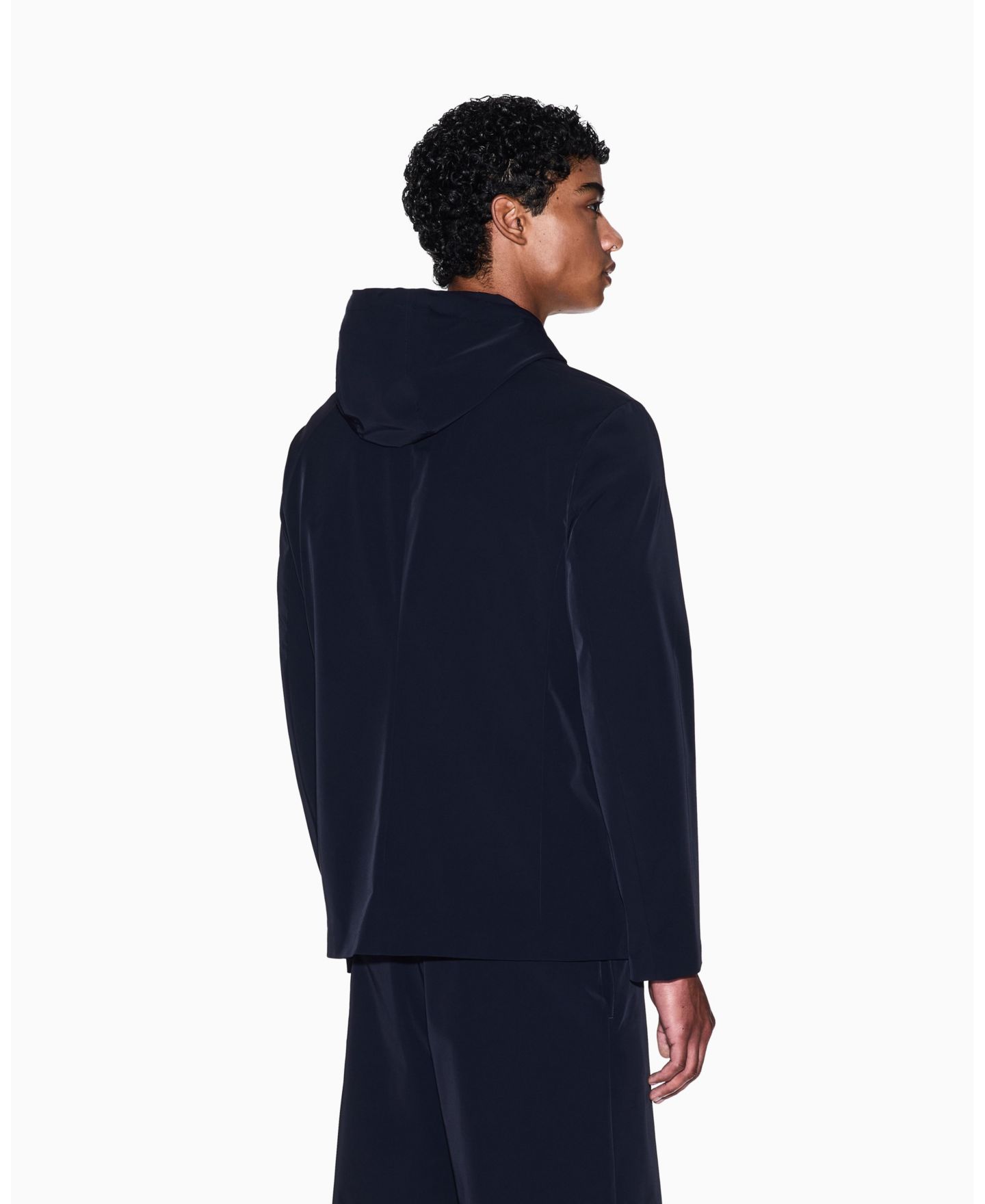 Мужской пиджак A|X Armani Exchange Stretch Nylon Blazer, цвет: Глубокий тёмно-синий — фото 3