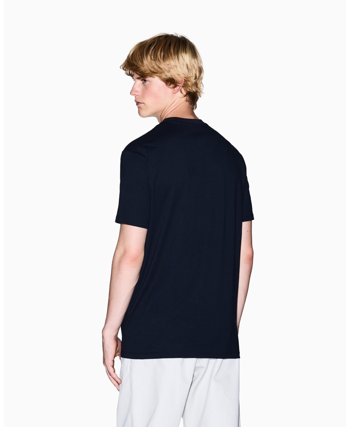 Мужская футболка A|X Armani Exchange Center AX Graphic, цвет: Глубокий тёмно-синий — фото 2