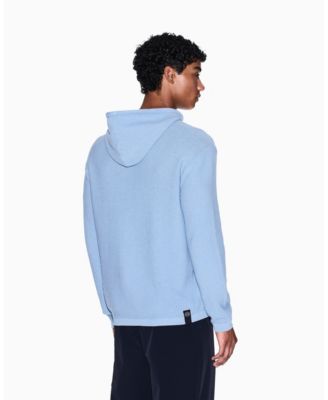 Men's Waffle Knit Hoodie Sweater