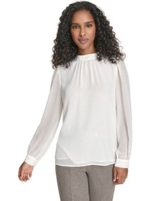 Women's Textured Long Sleeve Top