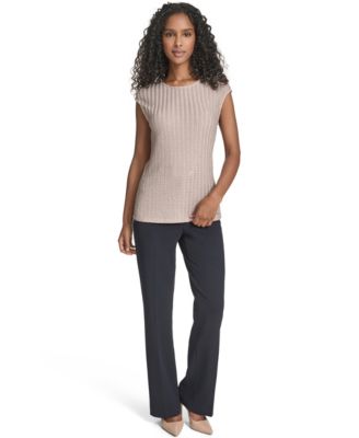 Women's Textured Cap Sleeve Top