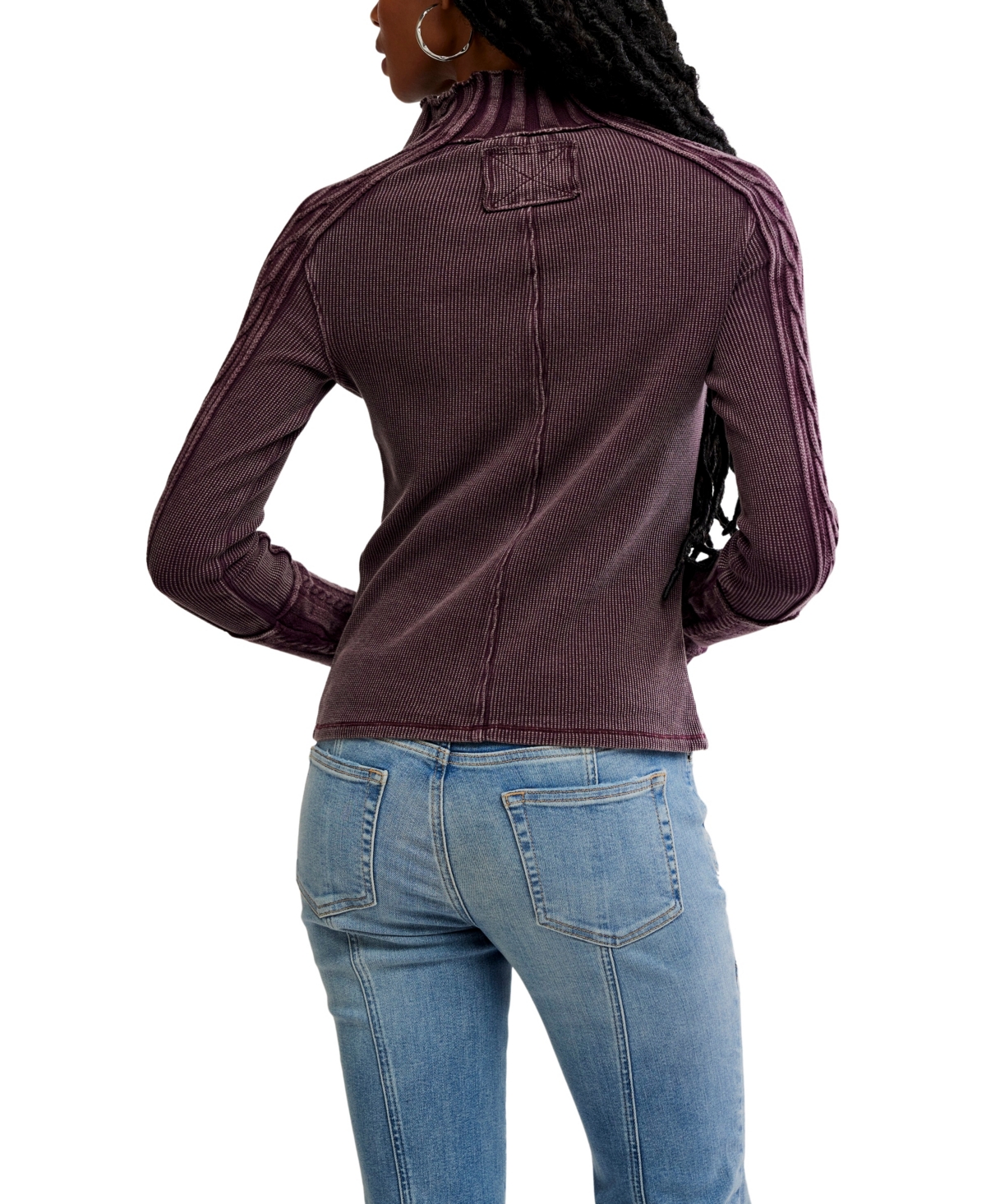 Free People Women's Breezy Long-Sleeve Sweater