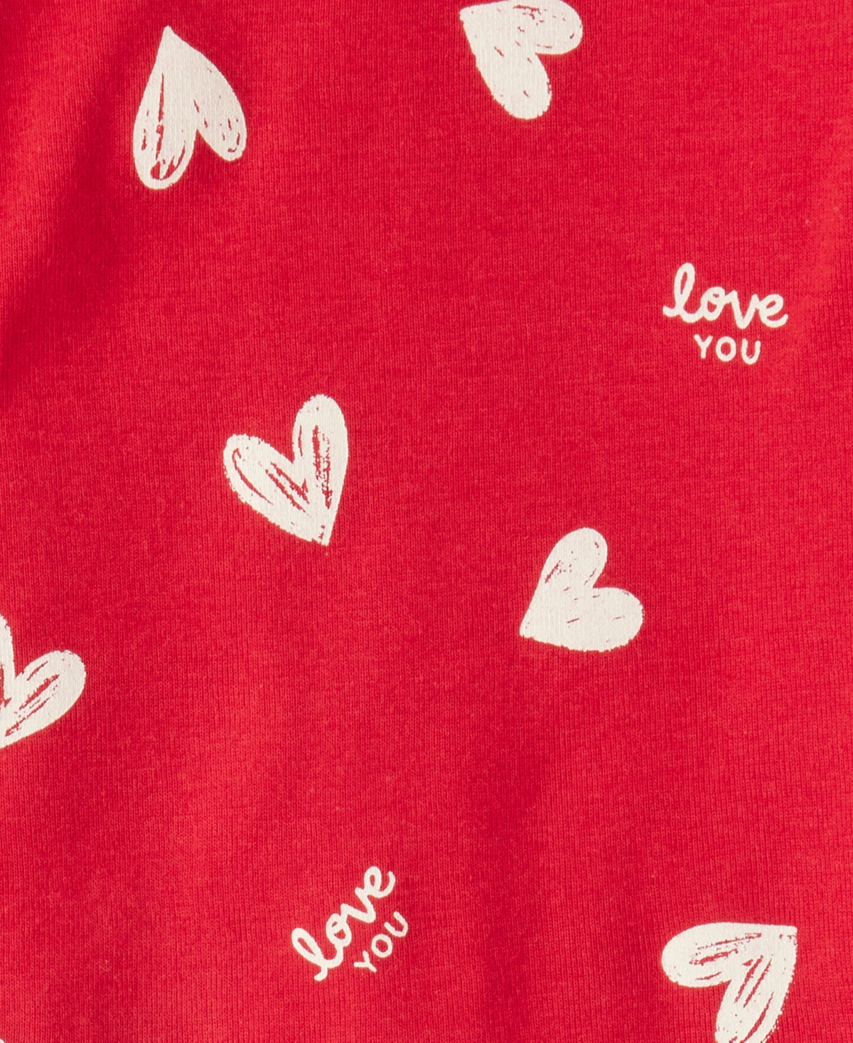 Carter's Girls Toddler 2T-5T 2-Piece Valentine's Day Heart Long-Sleeve Top and Pants Pajama Set