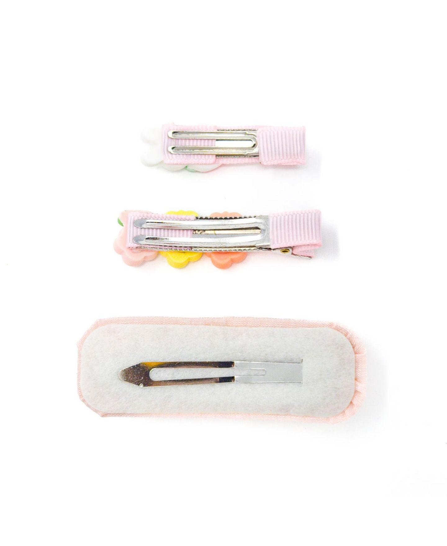 Аксессуары для волос Puttisu 3pc Hair Clip Set - Bunny Garden Trio для девочек, цвет: Ягодный — фото 2