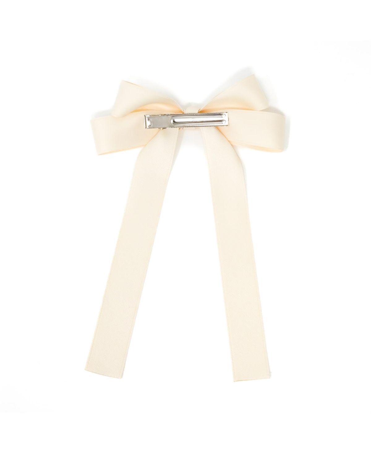 Puttisu Classic Long Ribbon Bow Clip