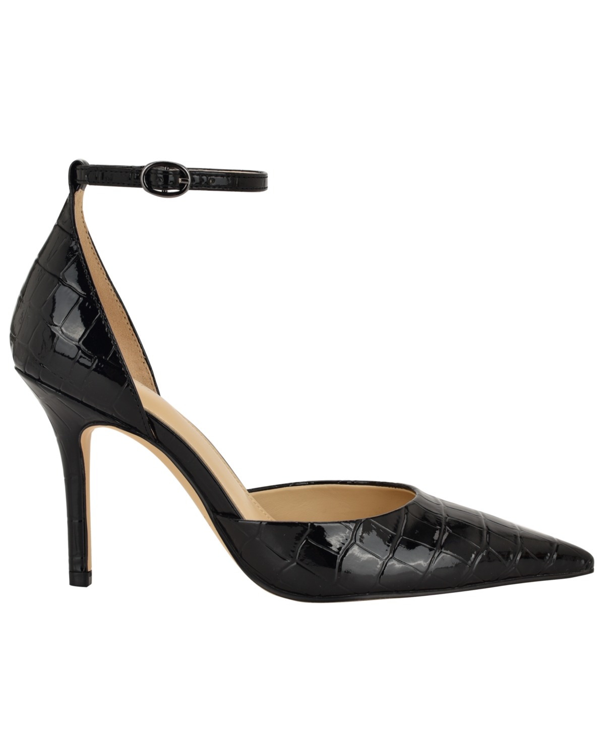Calvin Klein Women's Olettia Ankle Strap Stiletto Pumps In Black