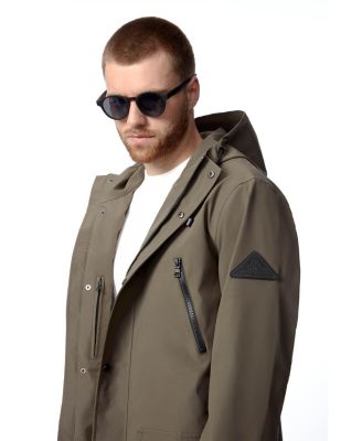 Men's Banks | Hooded Drawstring Raincoat