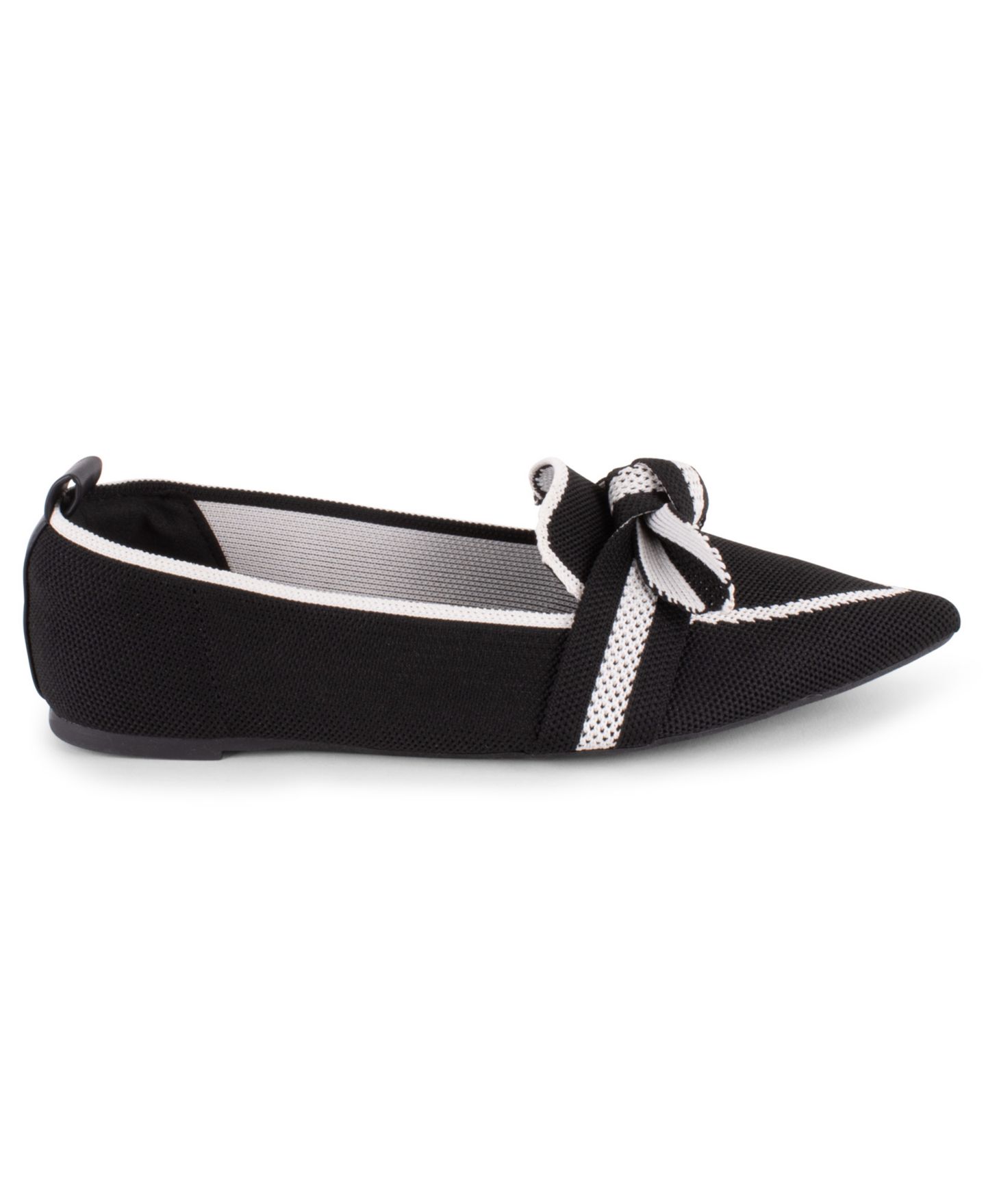Женские туфли Tahari Florentia Pointed Toe Knit Loafer, цвет: Чёрный — фото 2