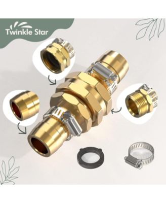 Garden Hose Repair Connector Kit Male and Female 3-Pack