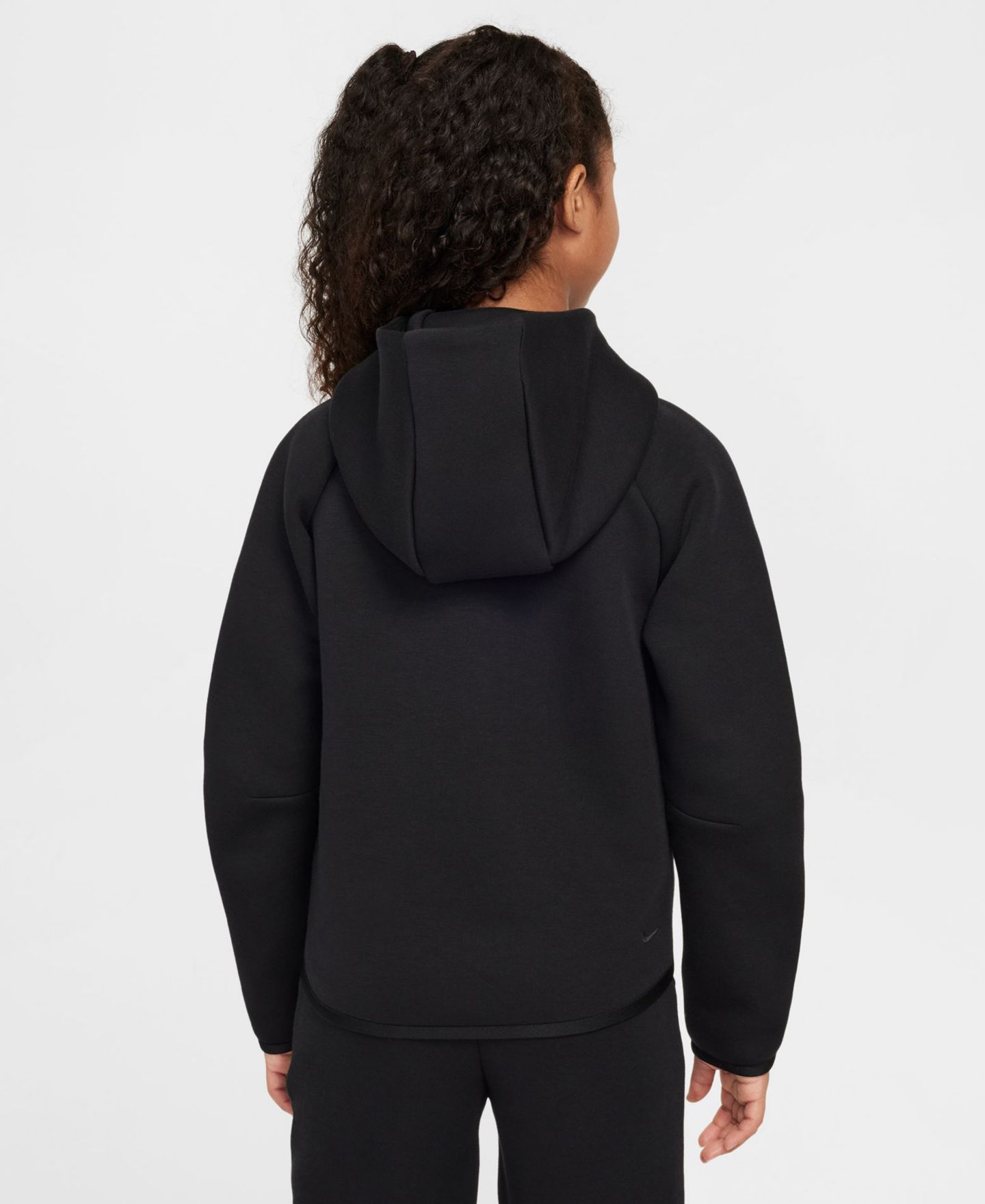 Худи Nike Long-Sleeve для девочек, цвет: Чёрный — фото 5