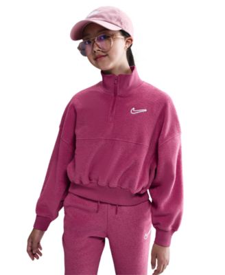 Sportswear Big Girls' Quarter Zip Fleece Top